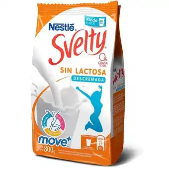 Leche en polvo svelty sin lactosa descremada 800g