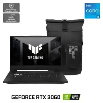 Falabella Notebook asus tuf dash f15 fx517zm-hn089w intel core i5 nvidia geforce rtx 3060 8gb ram 512gb ssd 15,6" fhd 144hz oferta