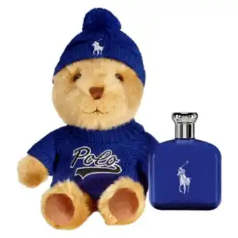 Falabella Set perfume hombre polo blue 125 ml edt + oso de peluche ralph lauren oferta