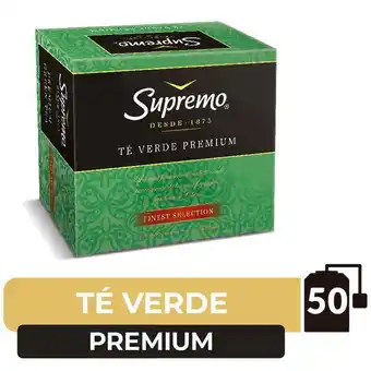 Santa Isabel Té verde supremo 50 bolsas, premium oferta