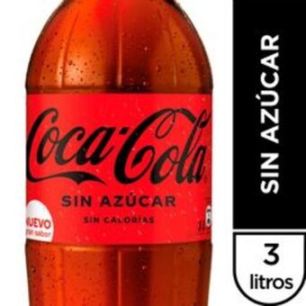 Unimarc Bebida coca cola sin azúcar desechable 3 l oferta
