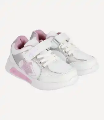 Zapatilla luces pink lights niña blanco 4 kids