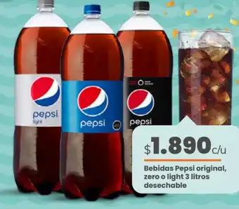 Cugat Bebidas Pepsi Original, Zero o Light 3L oferta
