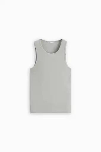Zara Camiseta tank canalé oferta