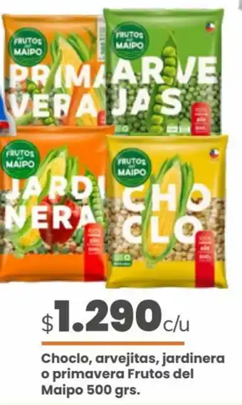 Cugat Choclo, Arvejitas, Jardinera o Primavera Frutos del Maipo 500g oferta