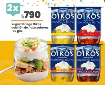 Cugat Yogurt Griego Oikos Colchón de Fruta Sabores 2 x 150g oferta
