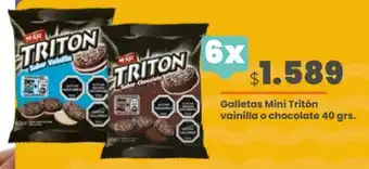 Cugat Galletas Mini Tritón Vainilla o Chocolate 6 x 40g oferta