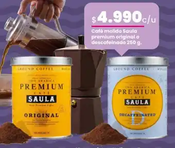 Cugat Café Molido Saula Premium Original o Descafeinado 250g oferta