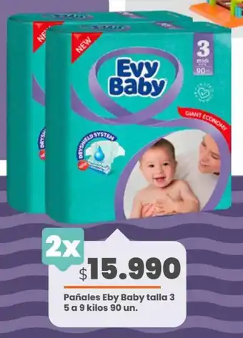Cugat Pañales Evy Baby T3 2 x 90un oferta