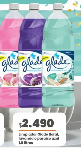 Cugat Limpiador Glade Floral, Lavanda o Paraiso Azul 1.8 litros oferta