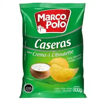 Santa Isabel Papas fritas caseras marco polo sabor crema y ciboulet 200 g oferta