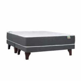 Cama europea aloe vera 2 plazas x 2 m base dividida