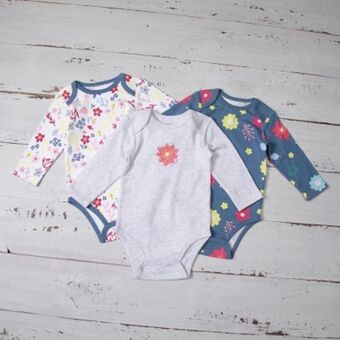 Falabella Body pack de 3 unidades bebé niña algodón oferta