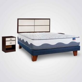 Cama europea intense king base dividida + set ibiza