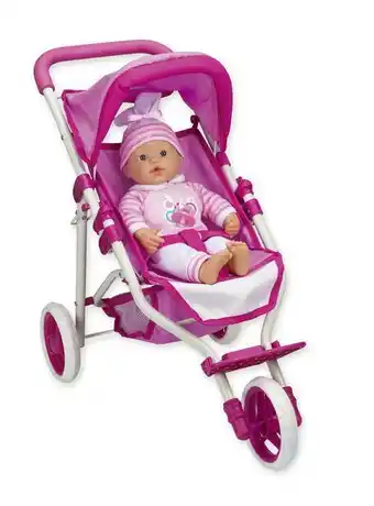 Paris Muñeca dolly 37 cm con coche paris oferta