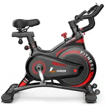 Ripley Bicicleta estática ludus fitness pro disco inercia 8 kg - roja oferta