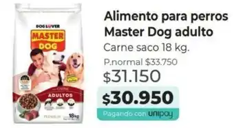 Mayorista 10 Alimento para Perros Master Dog Adulto 18kg oferta