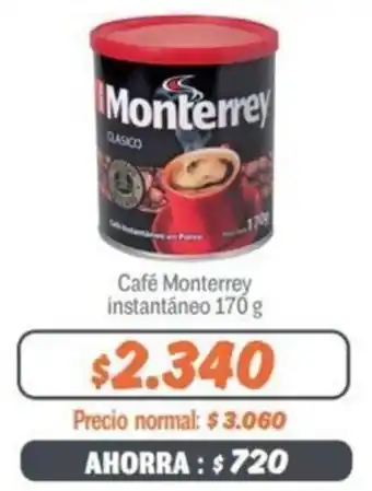 Mayorista 10 Café Monterrey Instantáneo 170g oferta