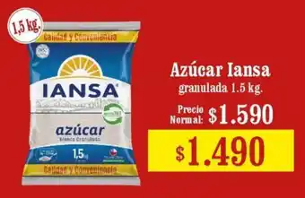Unimarc Azúcar Iansa granulada 1.5kg oferta