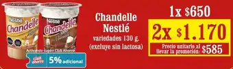 Unimarc Chandelle Nestlé variedades 2 x 130g oferta