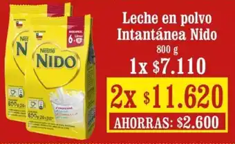 Unimarc Leche en Polvo Instantánea Nido 2 x 800g oferta