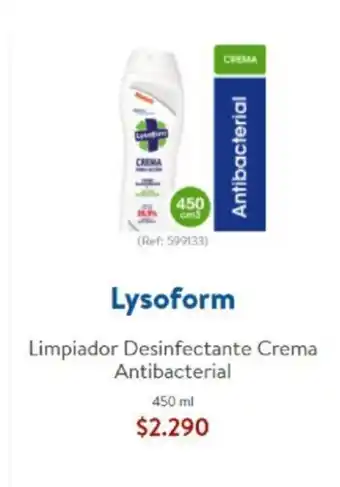 Lider Lysoform Limpiador Desinfectante Crema Antibacterial 450 ml oferta