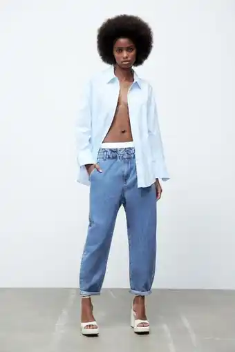 Zara Jeans z1975 baggy paperbag oferta