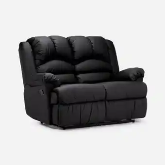Rosen Sofá reclinable jarrie 2 cuerpos pu rino negro oferta