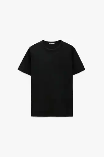 Zara Camiseta básica canalé oferta