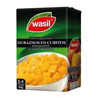 Supermercado El Trébol Duraznos wasil cubitos tetra 500 grs oferta