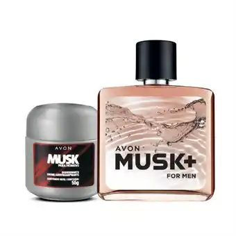 Avon Pack musk for men desodorante + perfume oferta