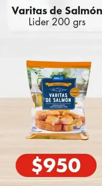 Super Bodega a Cuenta Varitas de Salmon Lider 200 grs oferta