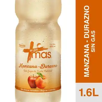 Santa Isabel Agua saborizada sin gas manzana y durazno 1.6 l oferta