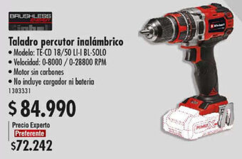 Easy Taladro Percutor Inalámbrico oferta