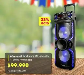 Abcdin Master-G Parlante Bluetooth 14000W / Ultramagic oferta