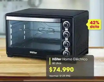 Abcdin Hofer Horno Electrico 60 Litros oferta
