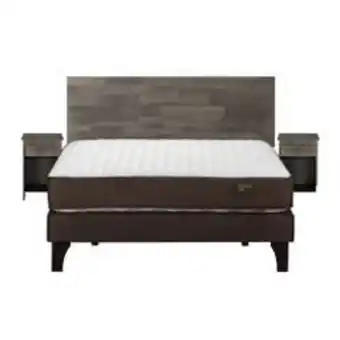 Abcdin Cama europea rosen 2 plazas ergo t + set muebles tabor grafito oferta