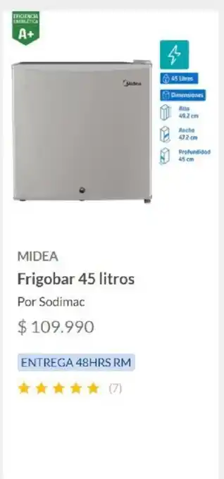Midea Frigobar 45 litros