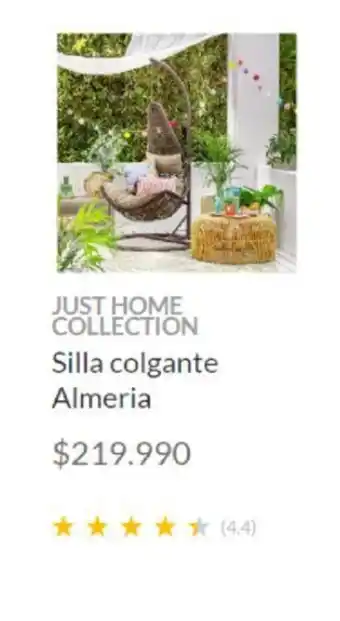 Constructor Sodimac Just Home Collection Silla colgante oferta