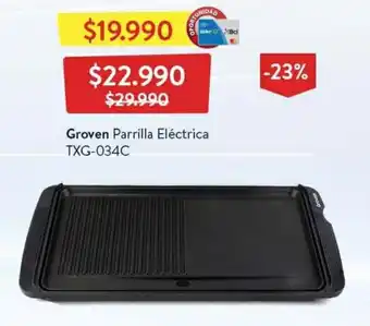 Lider Groven Parrilla Eléctrica TXG-034C oferta