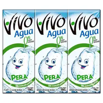 Santa Isabel Pack 3 un. agua saborizada pera 190 ml oferta