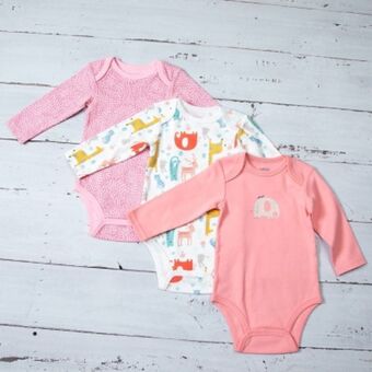 Falabella Body pack de 3 unidades bebé niña algodón oferta