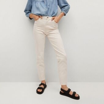 Falabella Mango jeans mom tiro alto mujer oferta
