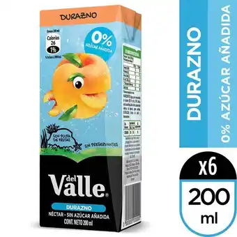 Santa Isabel Pack 6 un. néctar durazno 0% azúcar añadida 200 ml oferta
