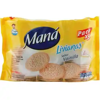 Santa Isabel Pack galletas vainilla 3 un. 131 g c/u oferta