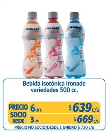 Alvi Ironade Bebida isotonica variedades 500 cc oferta