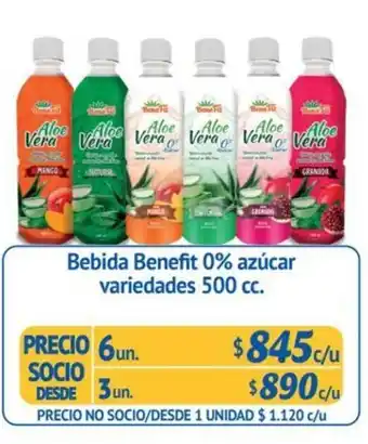 Alvi Benefit Bebida 0% azucar variedades 500 cc oferta