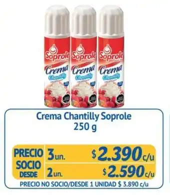 Alvi Soprole Crema Chantilly 250g oferta