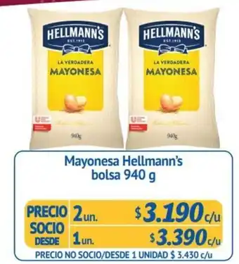 Alvi Hellmann's Mayonesa bolsa 940 g oferta