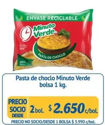 Alvi Minuto Verde Pasta de choclo bolsa 1 kg oferta